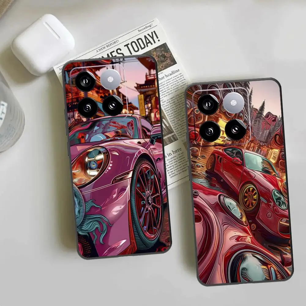 Крутой спортивный автомобиль 911 чехол для телефона Xiaomi 14 Ultra 13T 13Pro 13 12T 12 11T 11i 11