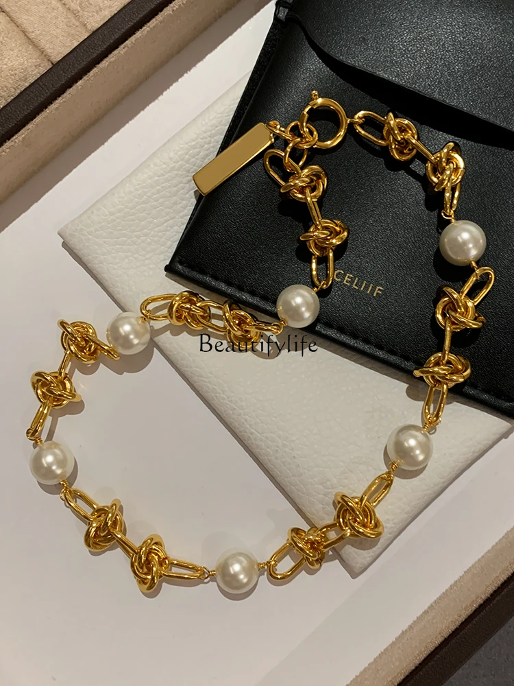 Жемчуг с узлом из французского металла усовершенствованная нишевая конструкция