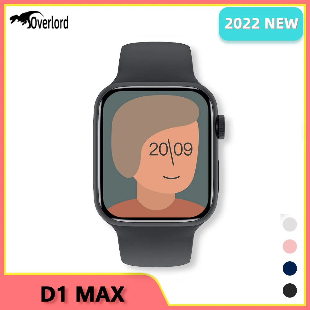 

2022 D1 Max Serie 7 Original New Smart Watch Men Women NFC Smartwatch Bluetooth Call Custom Dial 1.91"HD for OPPO Watch PK HW22