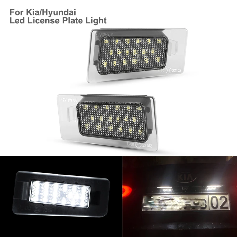 Для Kia Ceed 3 Cerato для TE 2 Koup K3 KX3 Hyundai Elantra MD Accent Solaris шт. без ошибок фонарь номерного