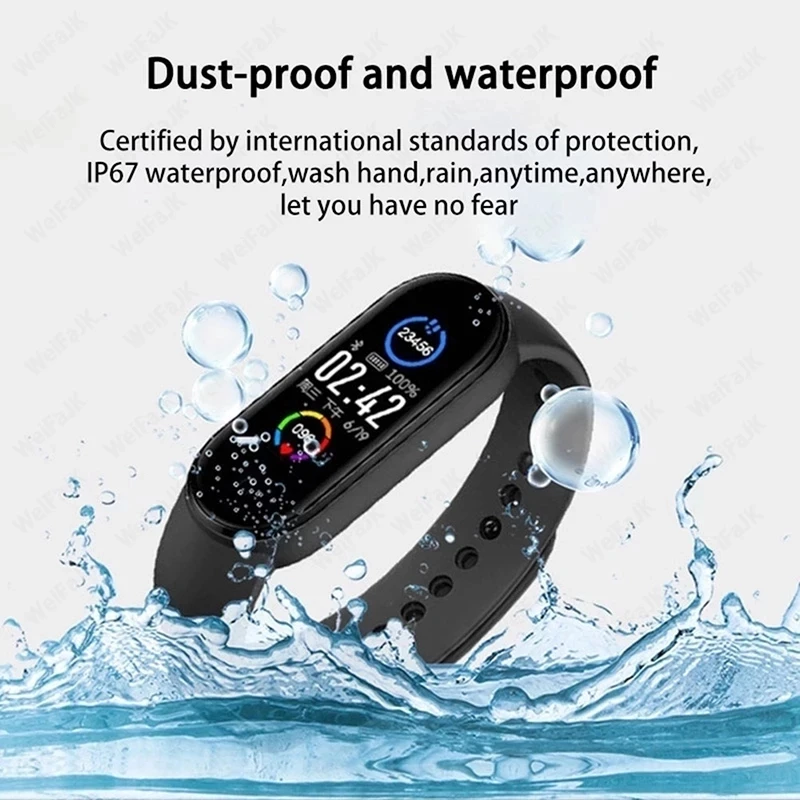 

M6 Smart Watch Men Women Original Sports Bracelet Heart Rate Fitness Tracking Bluetooth Smartwatch For Xiaomi Apple Android