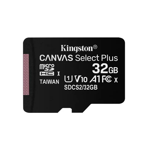 Kingston Карта памяти Micro SD, 128 ГБ, 64 ГБ, 32 ГБ, до 100 Мб/с microsd