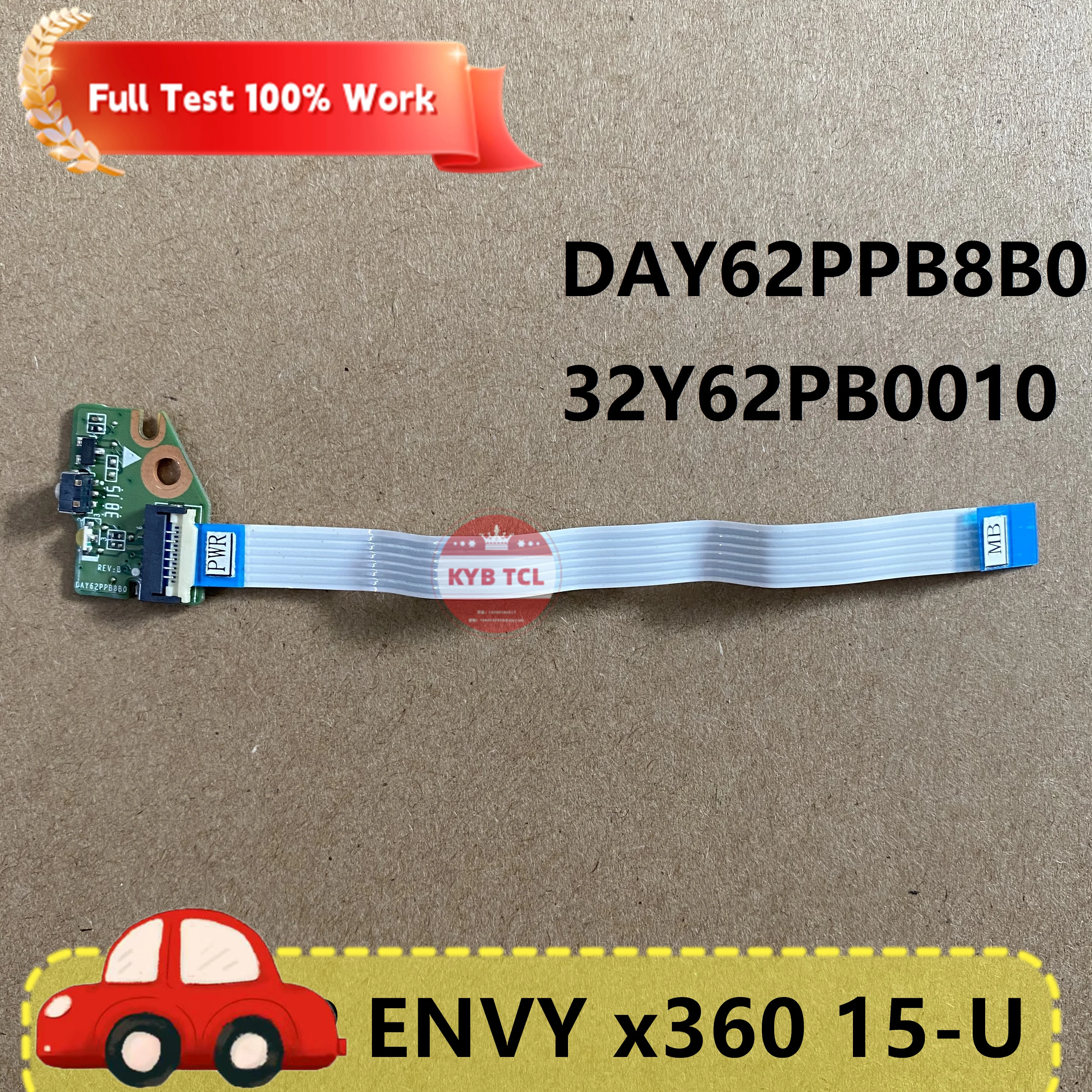 

Genuine Laptop Power Button Board w / Cable For HP ENVY x360 15-U400CL 15-U483cl 15-U 15-U410NR Notebook DAY62PPB8B0 Original