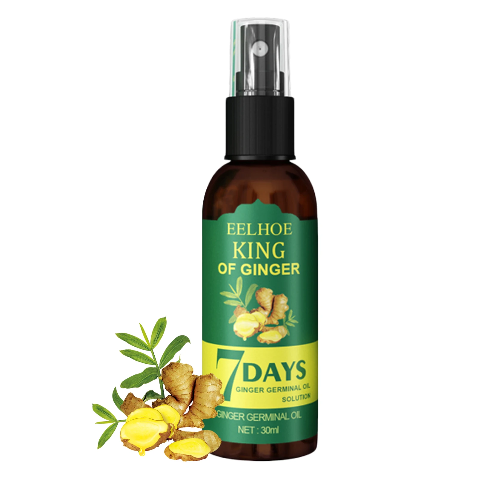 

Ginger Hair Growth Serum Sprayer Natural Hair Growth Accelerator Growth Hair Sprayer For Hair Loss Treatments For Men Women 30ml