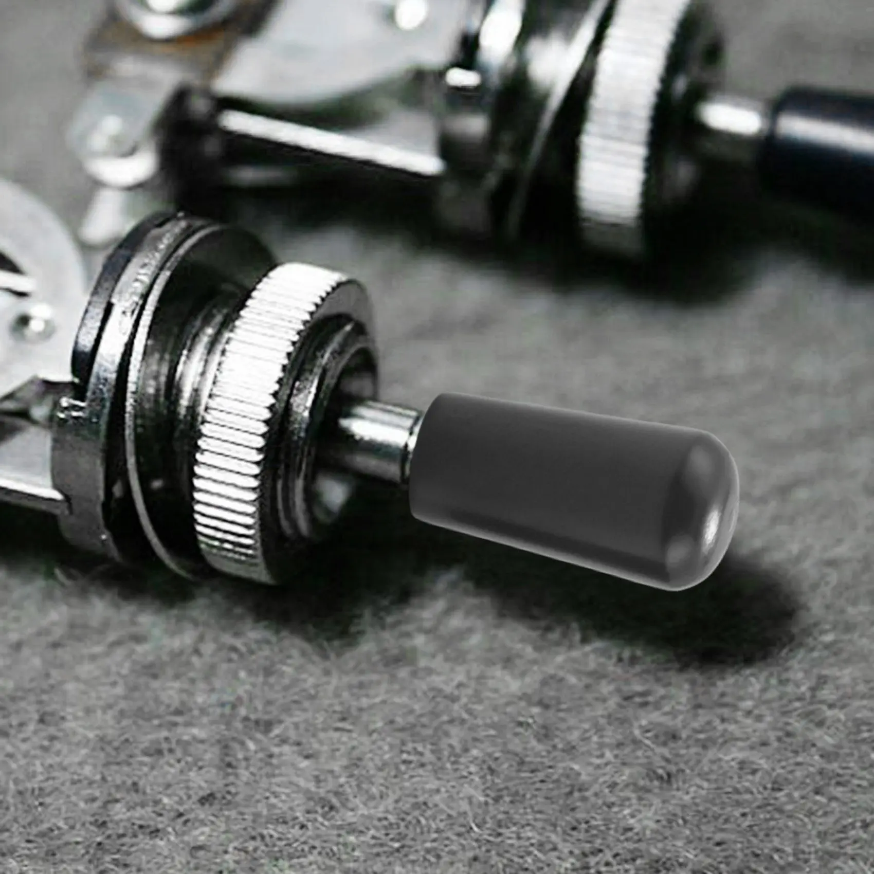 

3Pcs Guitar Switch Tip, 3 Way Toggle Switch Knob Tip Cap Copper For Lp Epi Electric Guitar,Gun-black