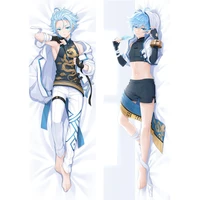 game genshin impact dakimakura zhong yun anime cosplay huggable body otaku male full size pillow cover diy custom bed pillowcase