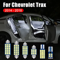 for chevrolet trax 2014 2015 2016 2017 2018 5pcs error free 12v car led bulb interior dome reading lights trunk lamp accessories