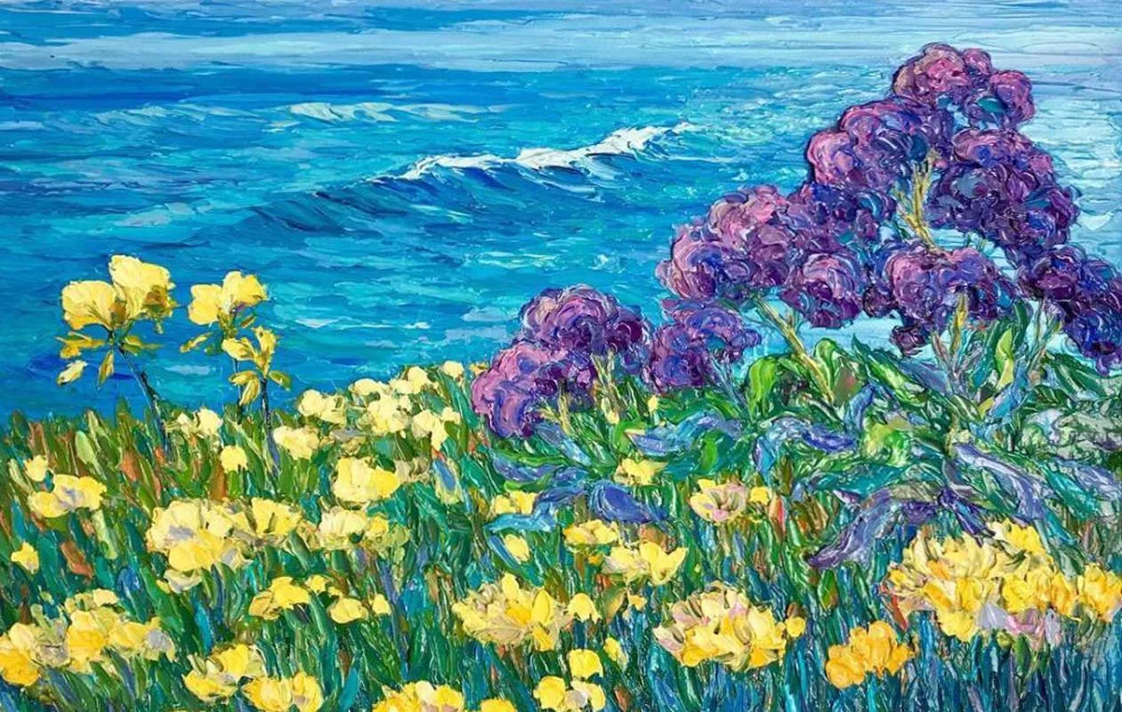 (Ландшафтная настройка) Высококачественная масляная живопись ручной работы