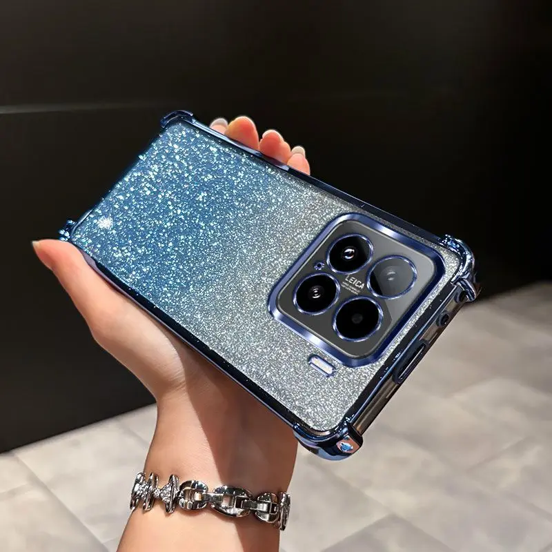 Фото Чехол для Xiaomi 17T Pro / Xiaomi 17T / Xiaomi 17T Pro, градиентный, блестящий, силиконовый, противоударный чехол-накладка №4