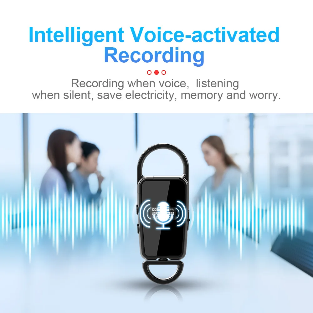 

S23 с экраном высокого разрешения, брелок для записи шума, миниатюрный диктофон, карманный цифровой диктофон