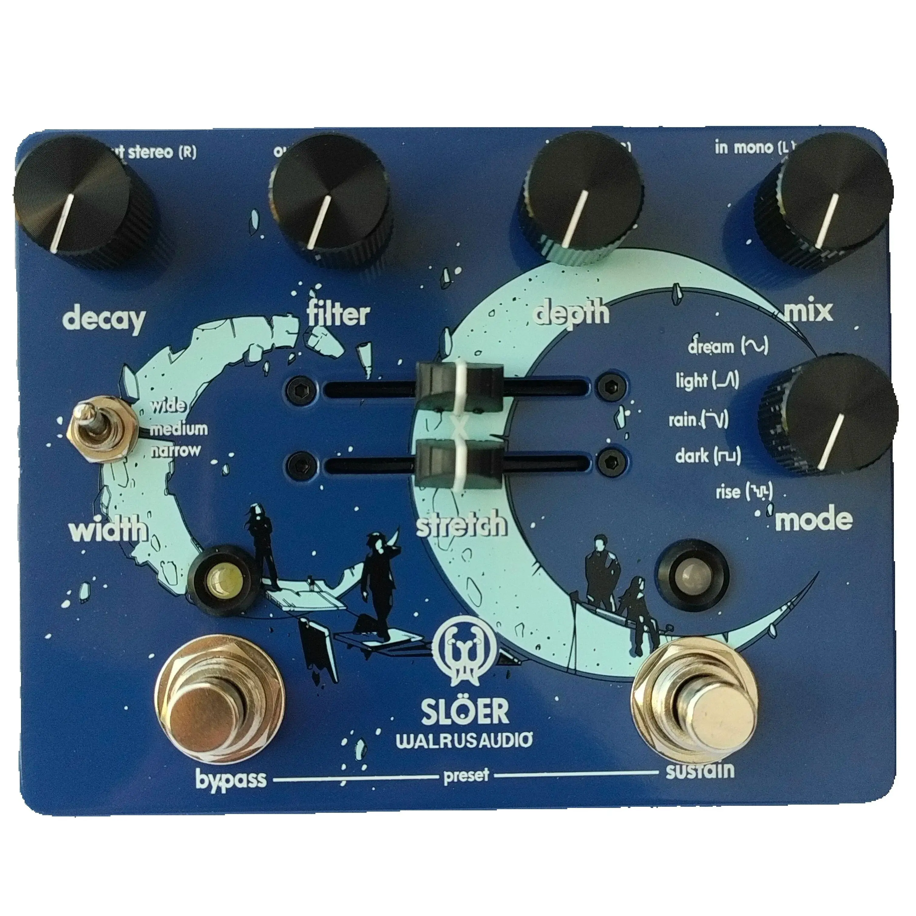 Фото Гитарная педаль XIAO 1:1 Sloer Stereo Ambient Reverb Slö Audio Walrus №1