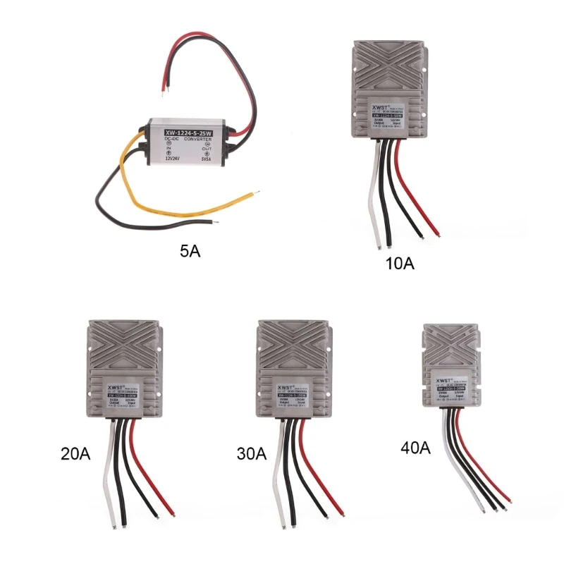 

Waterproof Aluminum Housing12-24V to 5V Reducer Power Supply Converter