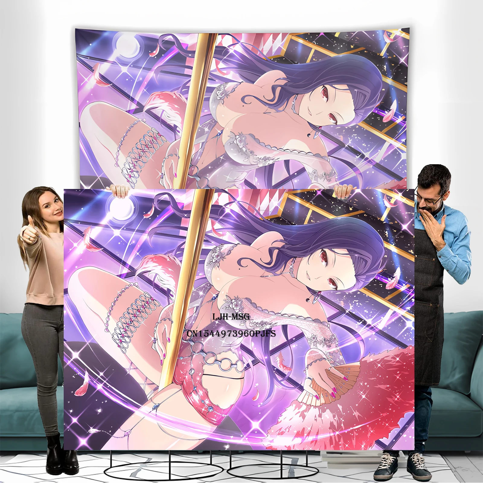 

Hentai Poster Anime Girl Wall Canvas Senran Kagura Tapestry Ninja Mural Decoration Sexy Dancer Woman Wallpaper Waifu Room Decor