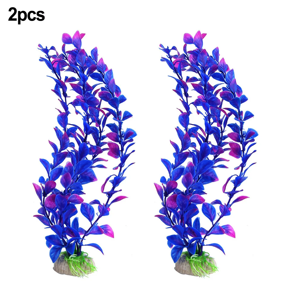 

2PCS Artificial Underwater Plants Aquarium Fish Tank Seaweed Decoration Aquatic Water Grass Viewing Decorations