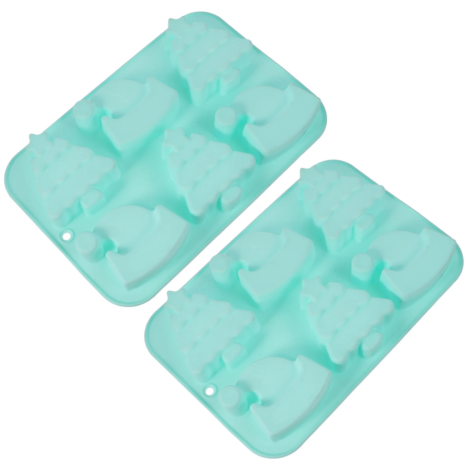 

Molds Mold Christmas Soap Chocolate Silicone Jelly Xmas Cake Candy Tray Nativity Pan Gift Fondant Ice Cube Snowman Making Tree