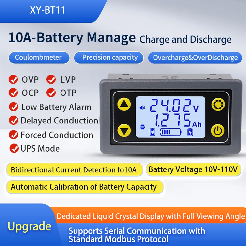 

Тестер емкости аккумуляторов Gaqqee BT11