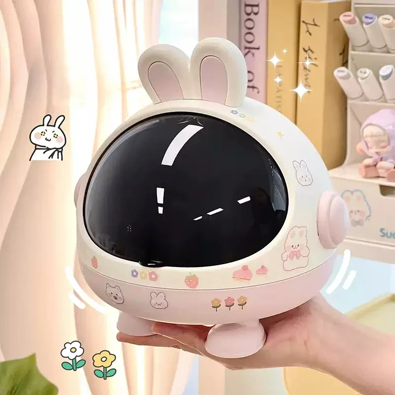Настольный ящик для хранения с кроликом настольный органайзер корзина милые