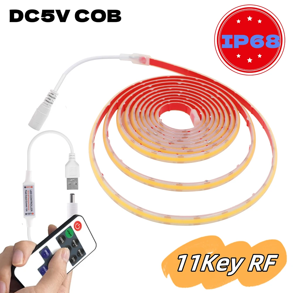 

Светодиодная лента DC5V IP68 белая