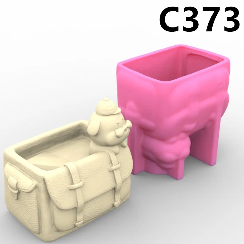 

Backpack Hat Dog Silicone Mold Scented Stone Ornaments Homemade Ashtray Flower Pot Pen Holder Handicraft Gift Homemade