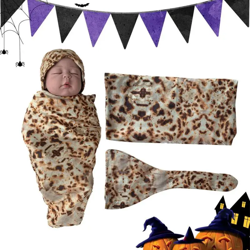 

Newborn Wrap Blanket Cotton Fleece Blanket For 1 2 3 Months 31.5X31.5inches Cute Warm Blanket Sleeping Bag Baby Accessories