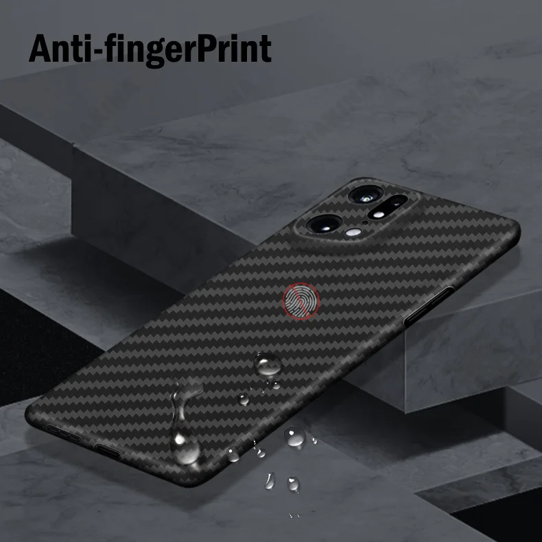 Precise Hole Capa for OPPO Find X5 Pro Aramid Case for OPPO Find X5 Pro Real Carbon Aramid Fiber Case Ultra Thin& Light Funda