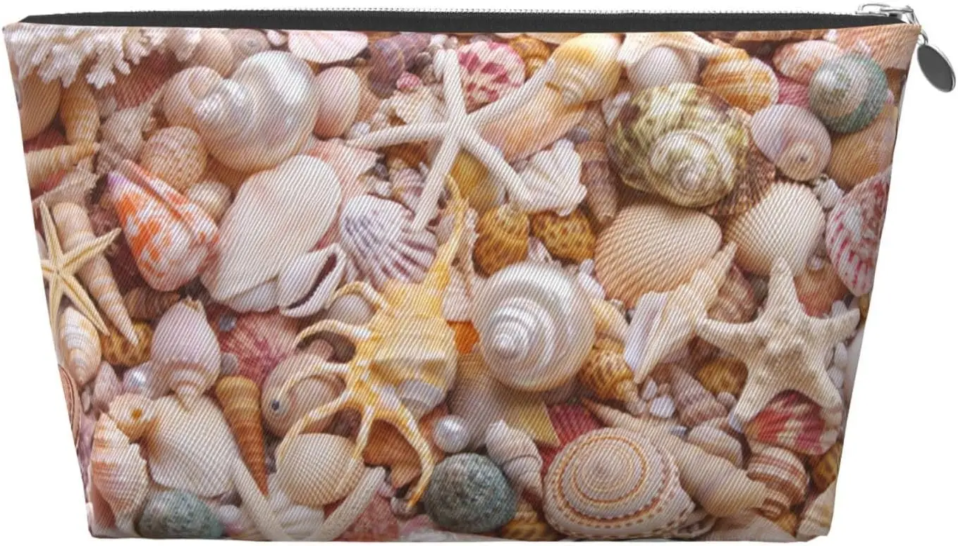 Красочная косметичка с ракушками женские дорожные туалетные принадлежности