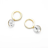 liyin new 925 earrings advanced sense earrings zircon temperament korean style versatile earrings female