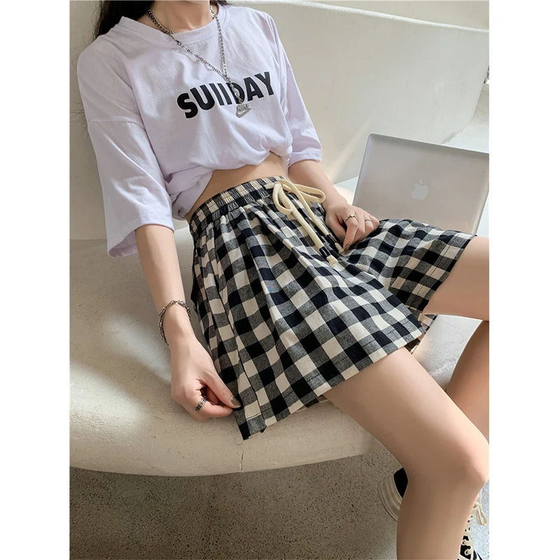 Women's Y2K Clothes Vintage High Waist Baggy Jogger Summer Thin Straight Casual Sexy Shorts Korean Style Clothes 2023 Fashion