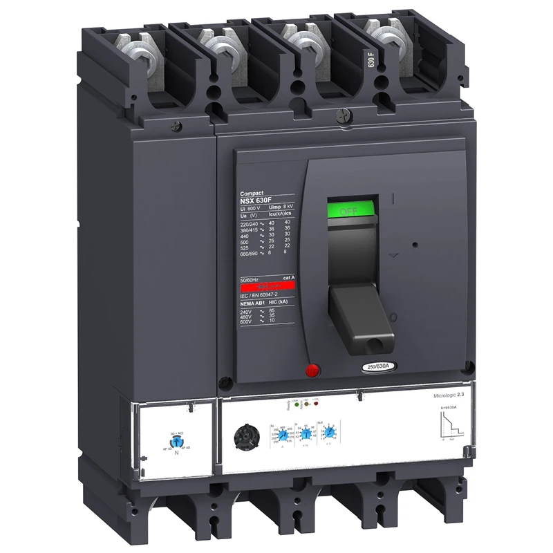 

LV432877 MCCB NSX630F Micrologic 2,3 630A 4p4d 36kA автоматический выключатель