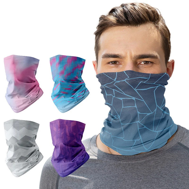 

Волшебный платок 3D бесшовный уличный шарф-труба для велоспорта, эластичная дышащая Балаклава для лица из ледяного шелка, головной убор