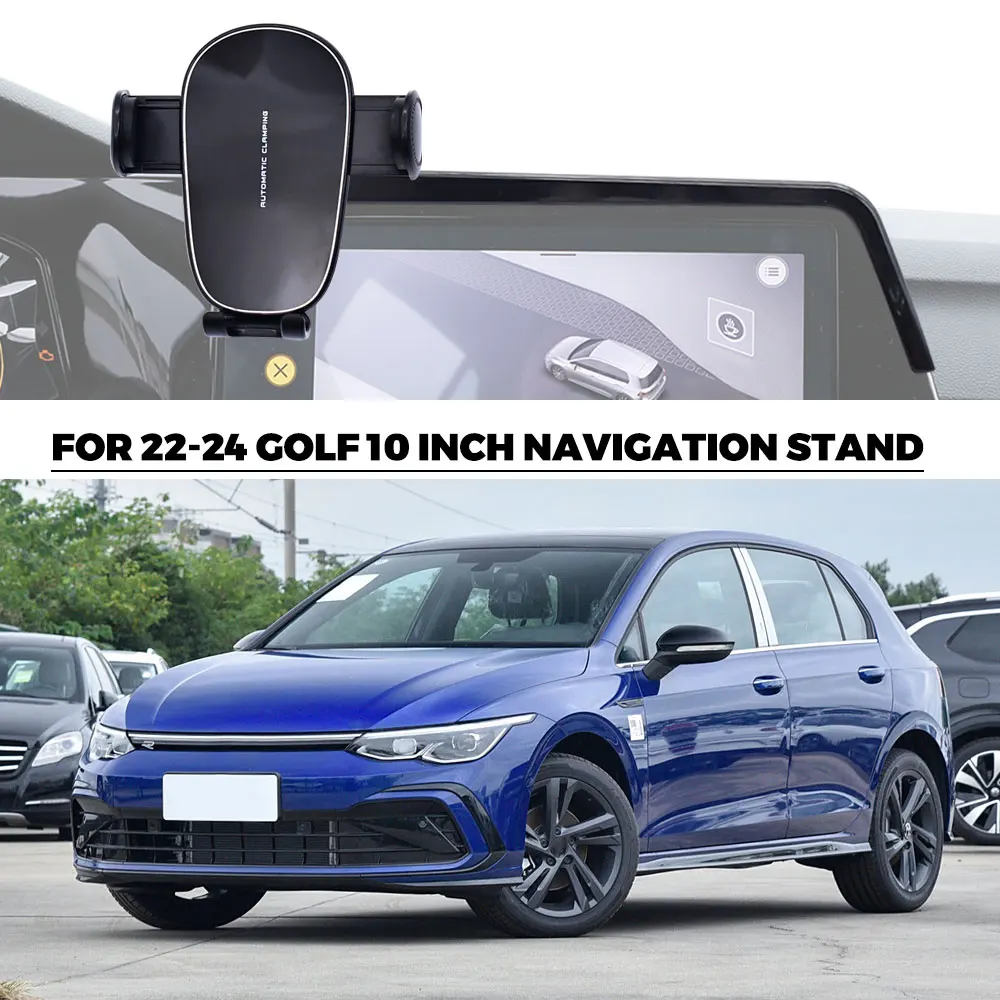 10-дюймовый экран для VW Golf GTI R 2022 2023 2024 Автомобильный держатель телефона База