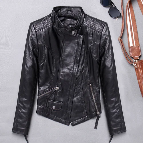 100% Natural Genuine Jacket Women Winter Spring Sheepskin Coat Female Clothes 2023 Moto Real Leather Jackets 1715