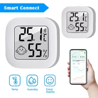 mini lcd digital thermometer hygrometer indoor outdoor electronic temperature sensor gauge weather station for home
