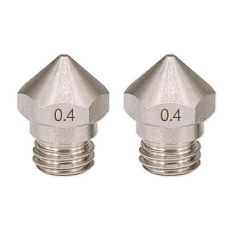 

2PC New Arrival 3D Printer M7 Stainless Steel MK10 Nozzle 0.4mm for 1.75mm 3D Printer Parts