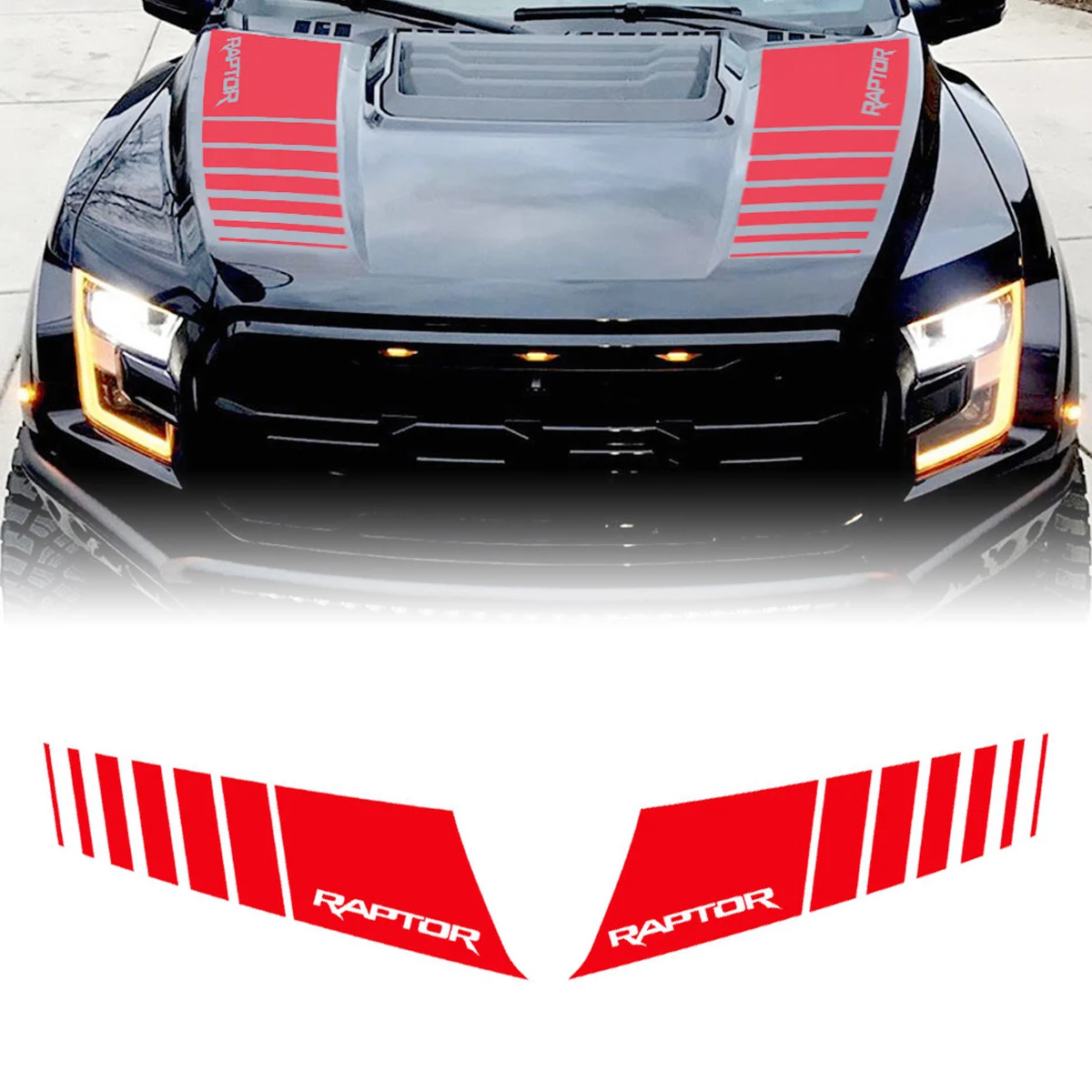 

Виниловая наклейка на переднюю крышку капота для Ford Ranger Raptor F150 F-150 2015-UP, декоративные аксессуары для автомобильной капота