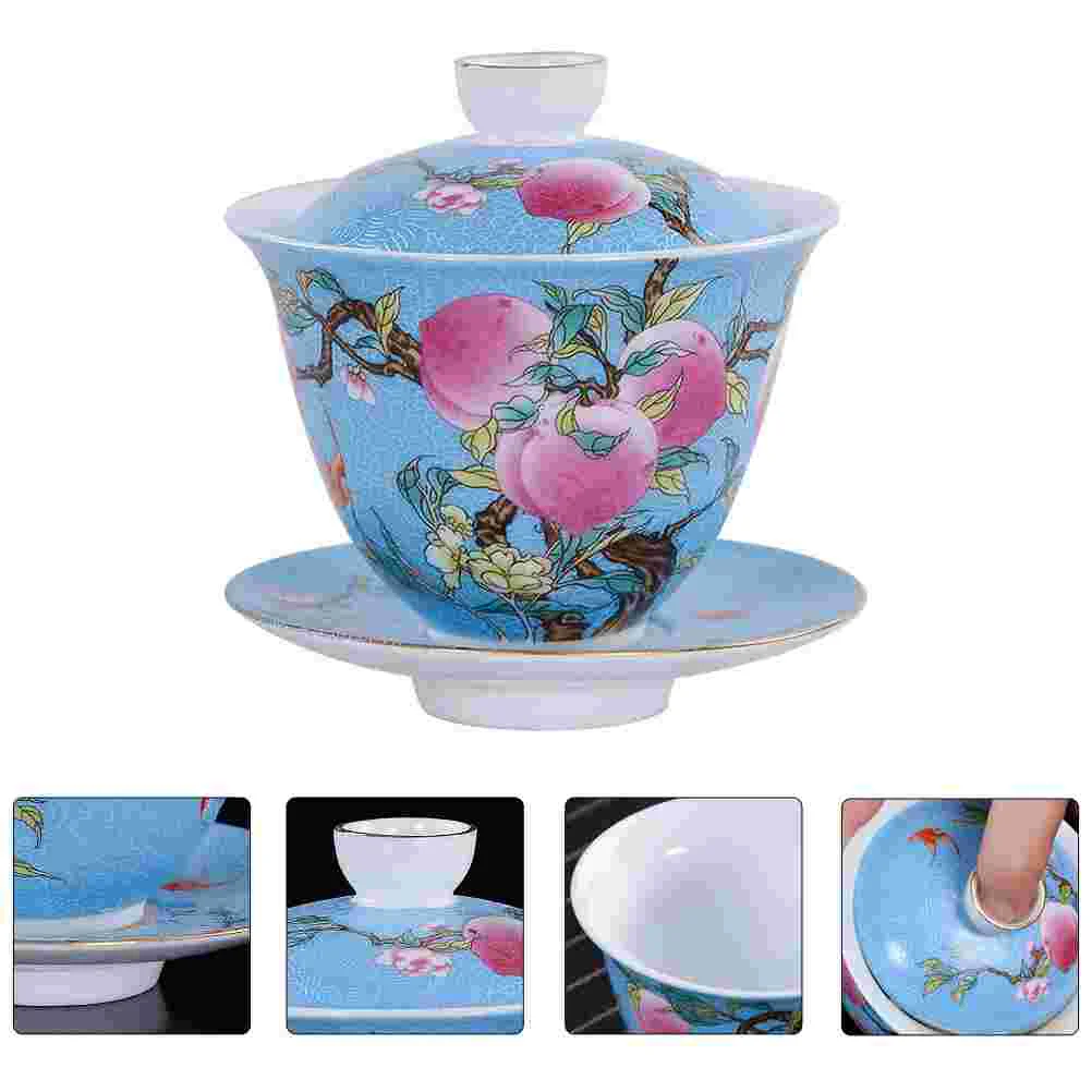 

1 комплект чайной чашки Tureen в стиле ретро, керамическая чайная чашка в китайском стиле, домашняя чайная чашка, чашка, Декор