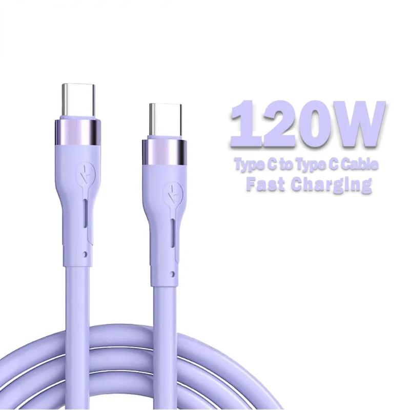 

PD Fast Charging USB Type C Data Cable 120W USB C to USB Type C Cable For Samsung Xiaomi Huawei USB Data Line 1m/1.5m/2m