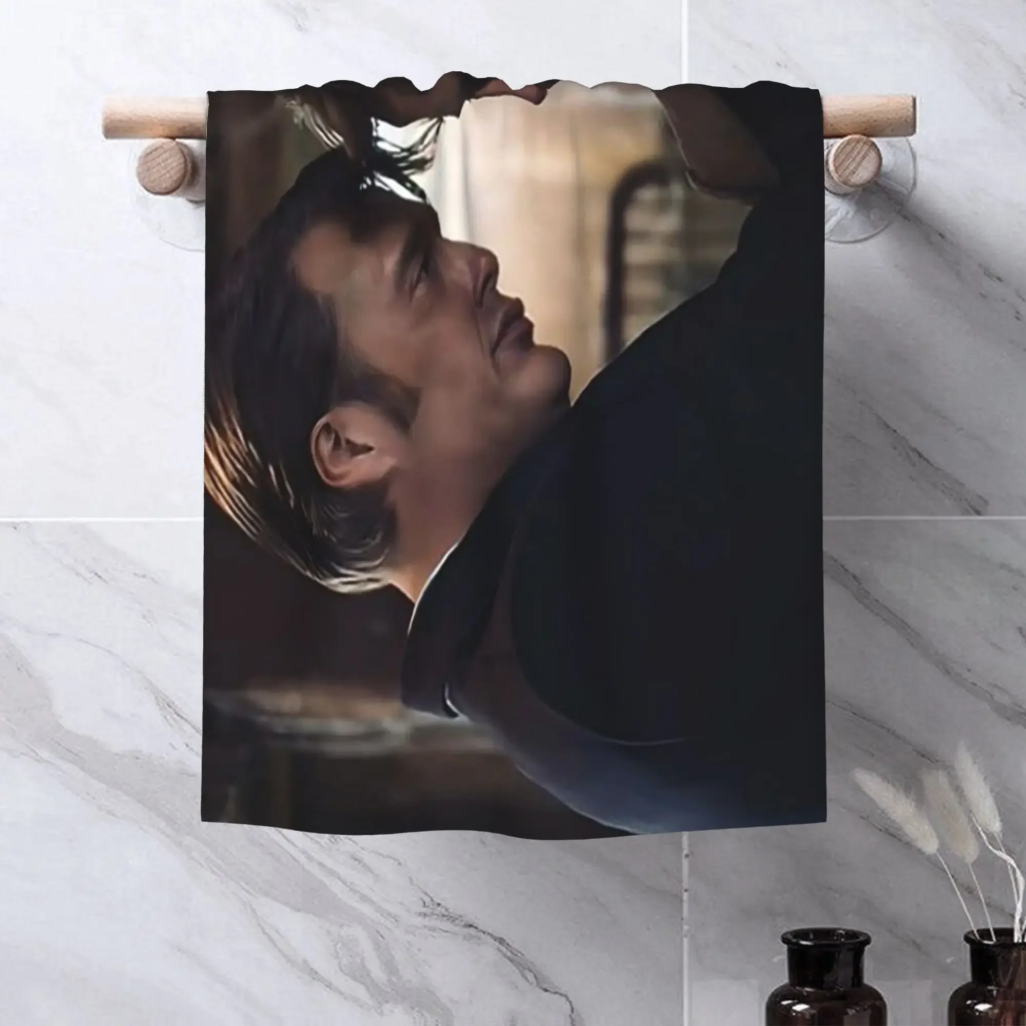 Фото Мягкое полотенце для лица Custom Hannibal X Will Graham, с принтом по мотивам фильма ужасов, быстросохнущее, для бассейна и ванной, хлопковое, дышащее №4