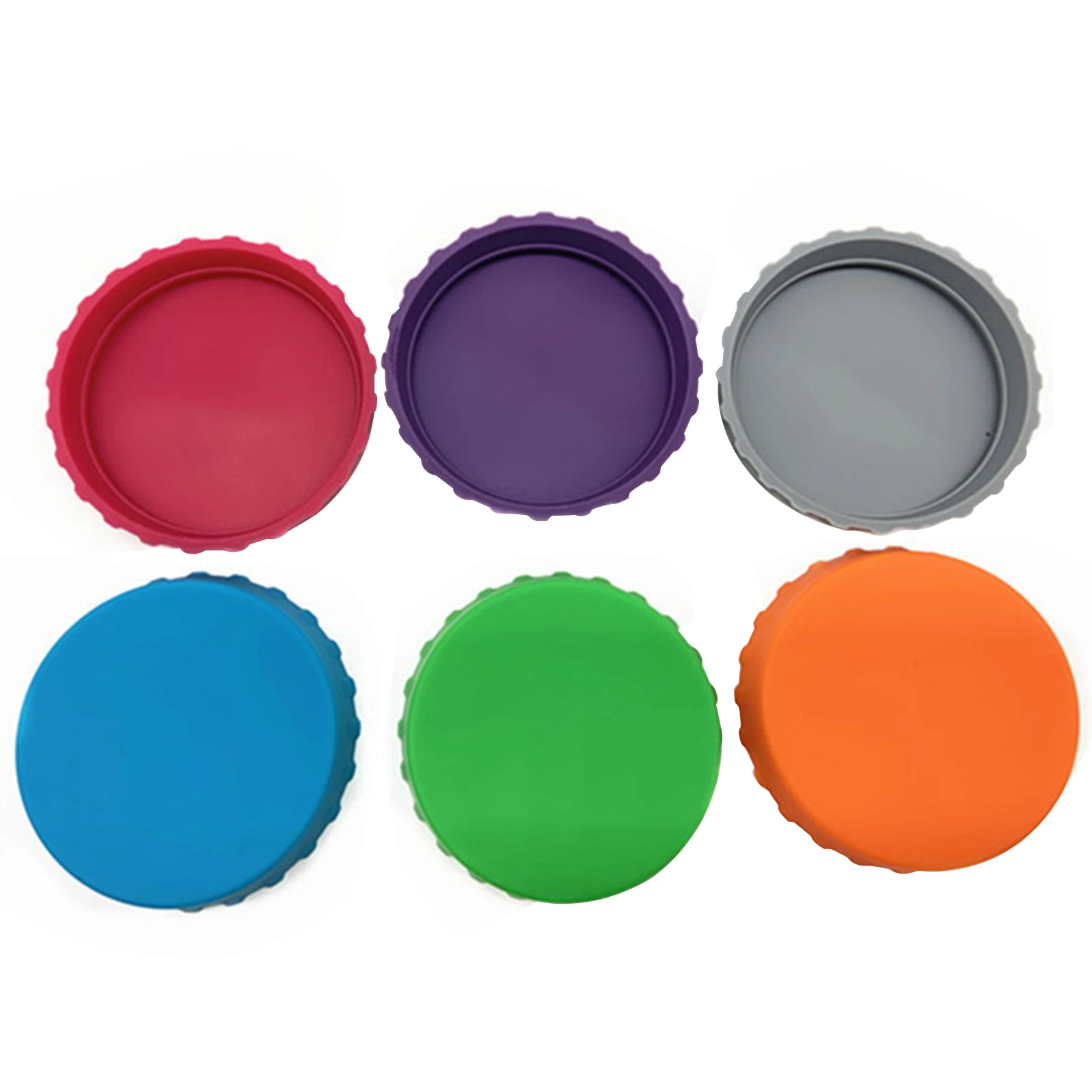 

6 шт., силиконовые крышки для бутылок с газированной водой