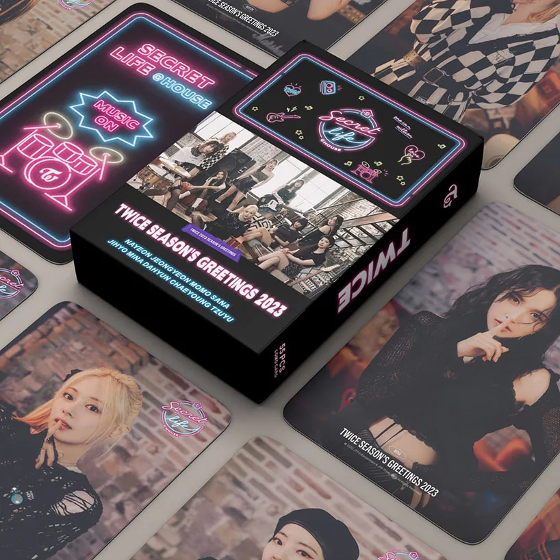 

55 шт./набор Kpop фотокарты два звезды альбом печать HD милые ломо-карты поздравления двусторонние Поклонники подарочные фотокарты ломо-карты
