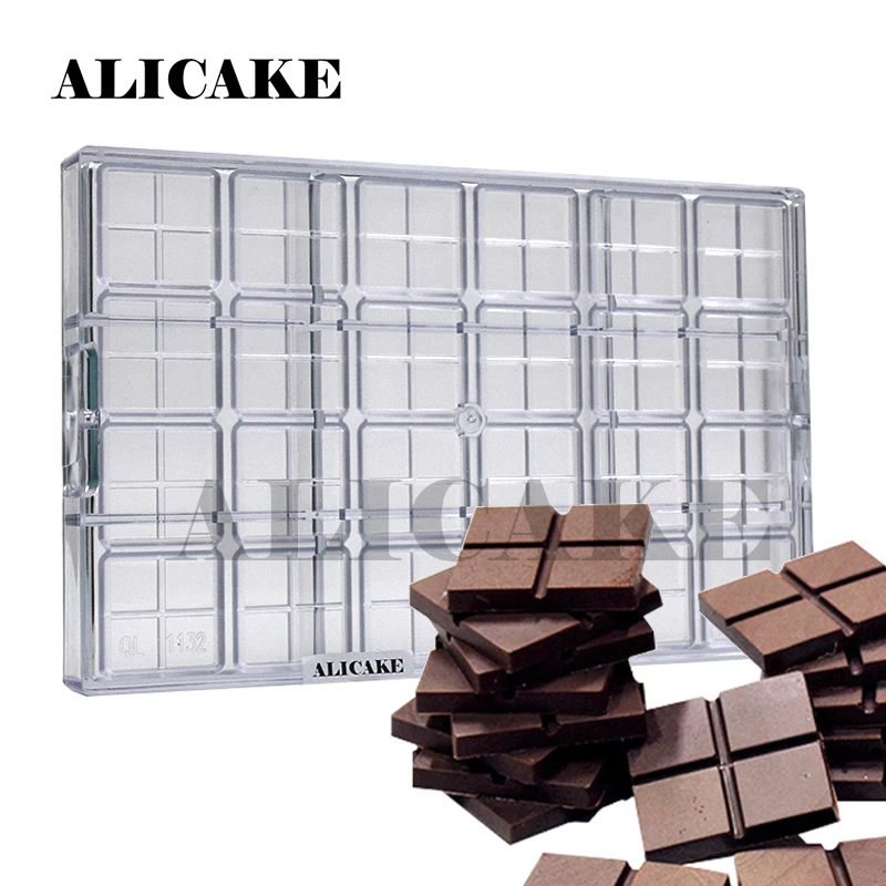 

6g 24 Cavity Polycarbonate Mold for Chocolate Tools Tray Cake Mould Chocolates Bar Form Mould Diamond Bakery Baking Pastry Tools