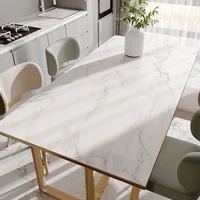 nordic luxury marble pattern leather table mat waterproof wash free tablecloth custom party wedding decor table protector
