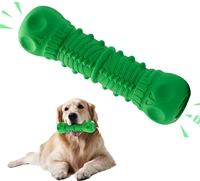 dog squeaky toys dog chewing toys natural rubber teeth cleaning dog bones toys for small medium or large breed