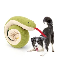 pet sniff snake toy interactive puppy stuffed toy dog snuffle toy leaking food toys dog snuffle toy improve iq pet toys