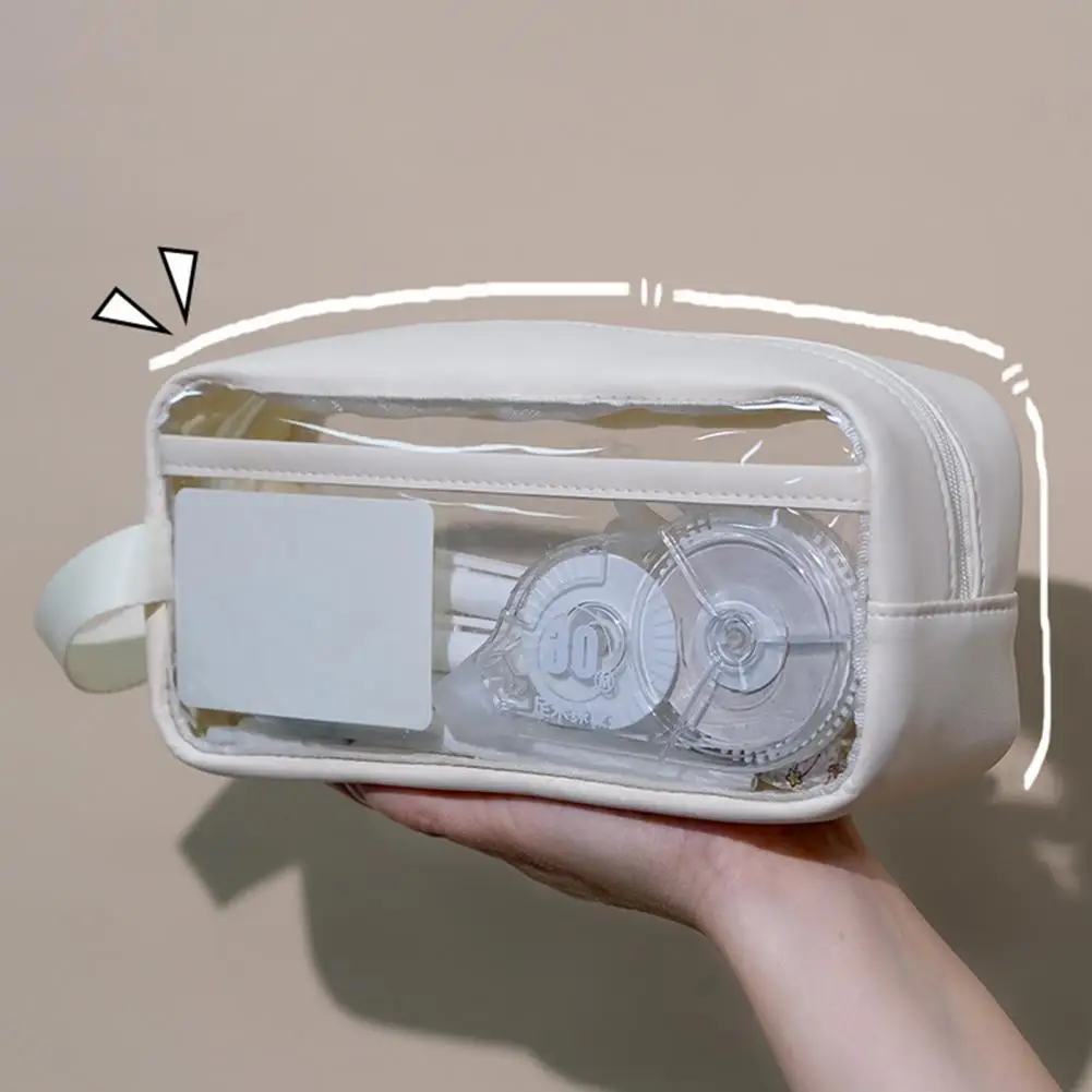 Прозрачный карандаш огромная емкость фоторучка чехол для студентов