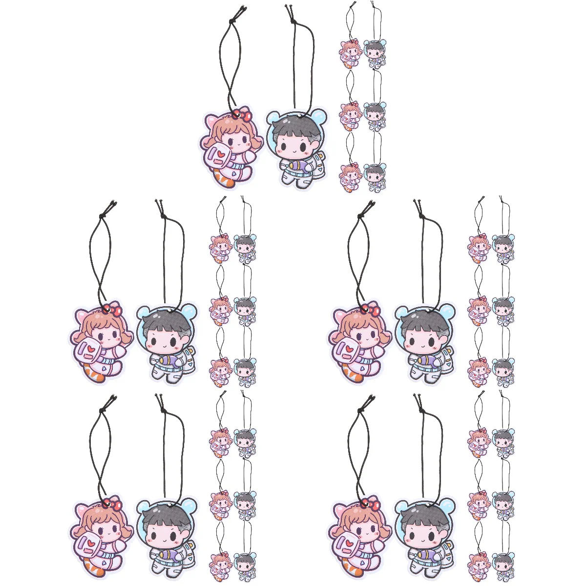 

40 pcs Astronaut Car Air Freshener Car Fresheners Rearview Mirror Hanging Decor