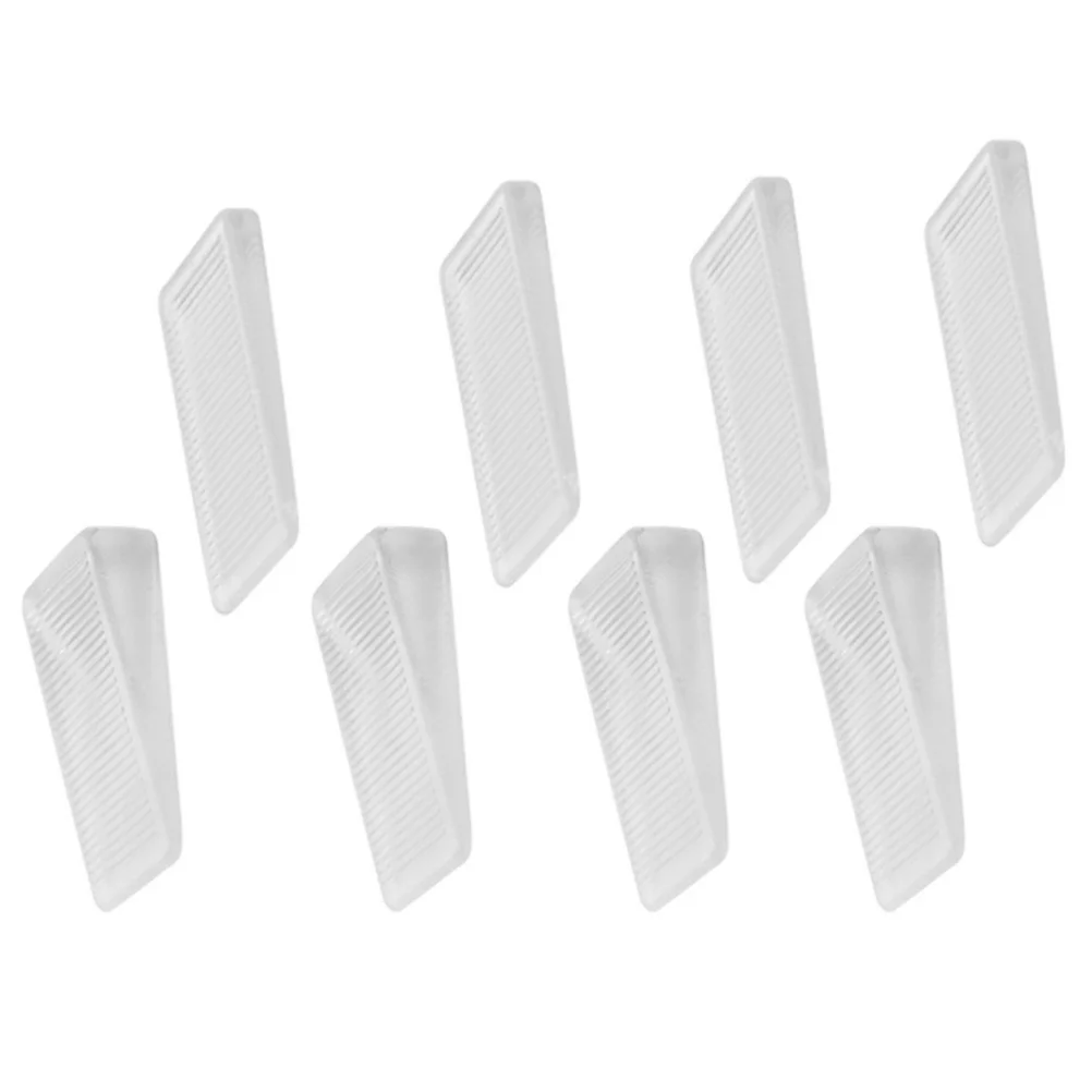 

8pcs Home Improvement Leveler Clear Door Stop Wedge Toilet Leveling Shims