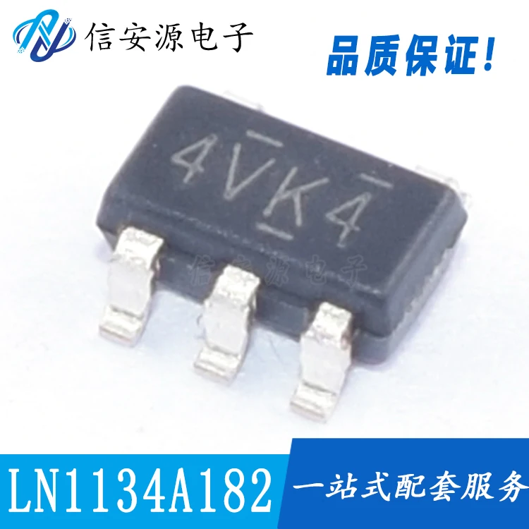 

30pcs 100% orginal new LN1134A182MR SOT23-5 silkscreen 4VK4LDO low power CMOS process voltage regulator IC