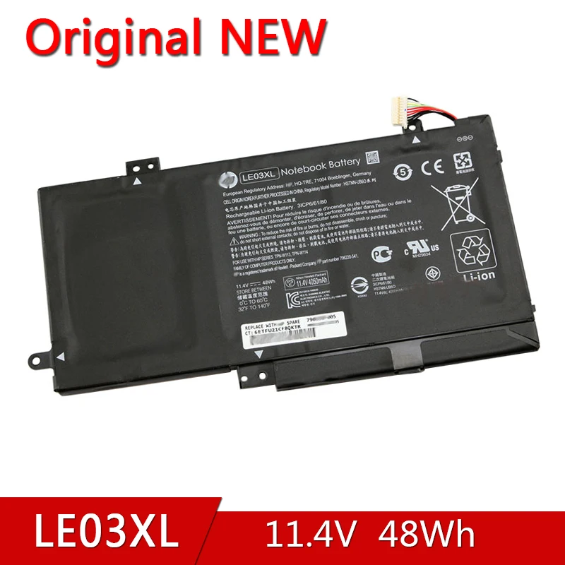 

LE03XL NEW Original Battery LE03 HSTNN-PB6M/UB60/YB5Q For HP Envy X360 M6-W TPN-W113 TPN-W114 TPN-W116 796220-541/831 796356-005