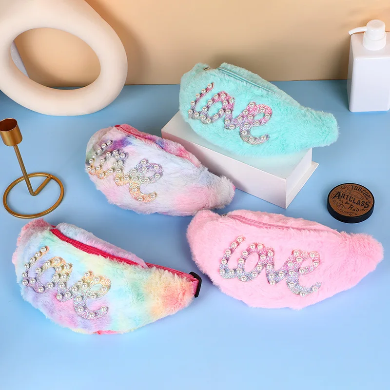 

Hairy Bead Decoration Makeup Bag for Women Soft Fur Travel Cosmetic Bag Organizer Case Travel Make Up Case Necessaries ins 2022